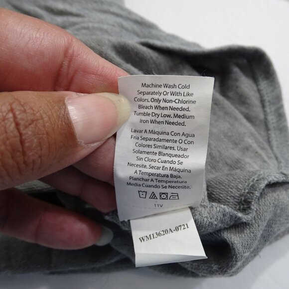 Athletic Works Soft Pullover Hoodie Heather Grey Women Size L 12-14 Thumb Hole - Picture 6 of 11